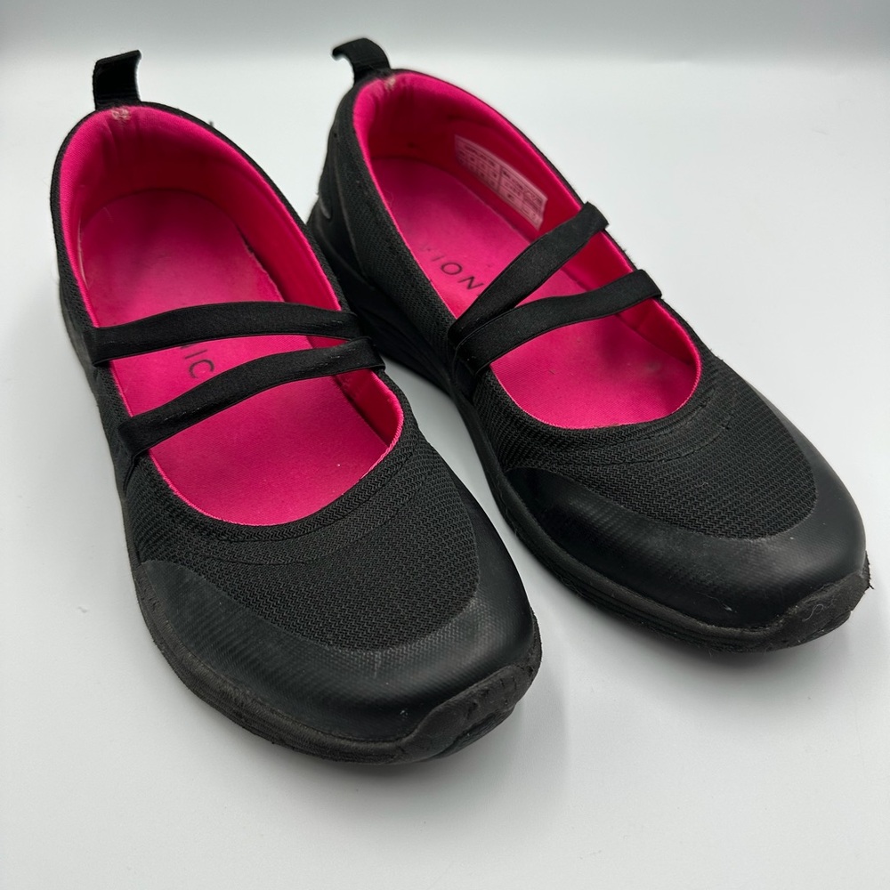 Vionic Agile Opal Mary Jane Flats Women's Black Slip On Comfort Shoes | 8
